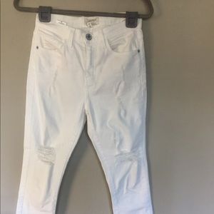 Current Elliott High Waist Salty Stiletto Destroy